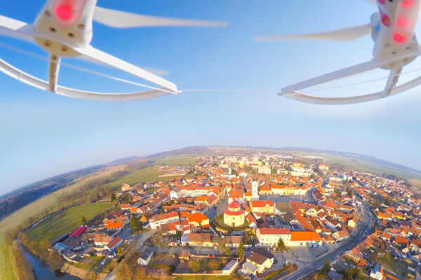 Foto con drone pubblicitarie Drone Pro Service